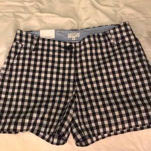 crown and ivy gingham shorts